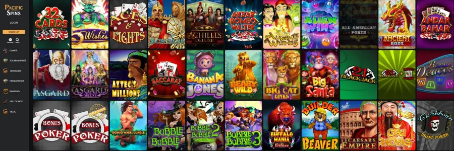 Pacific spins casino